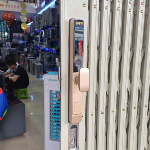 KHÓA VÂN TAY CHO CỬA LÙA , CỬA KÉO XẾP LAFFER RF21